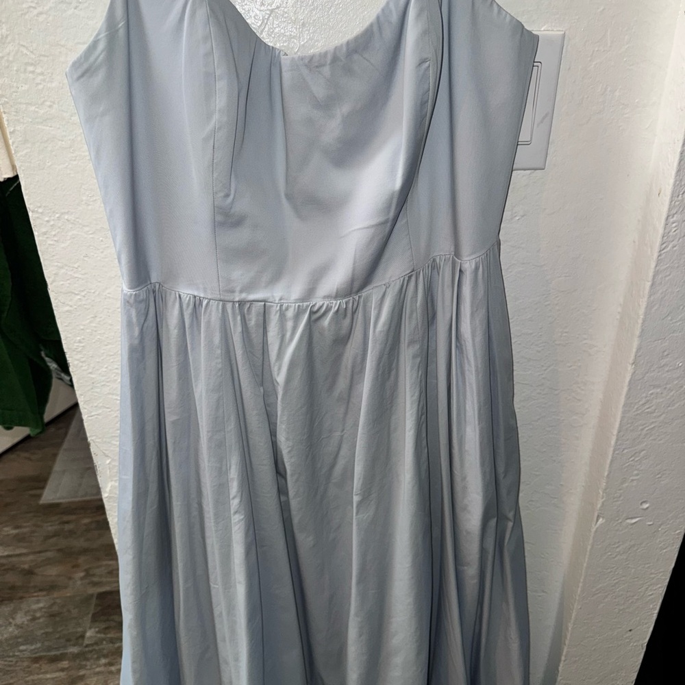 House of CB Light Blue Strapless Dress - Picture 2 of 4